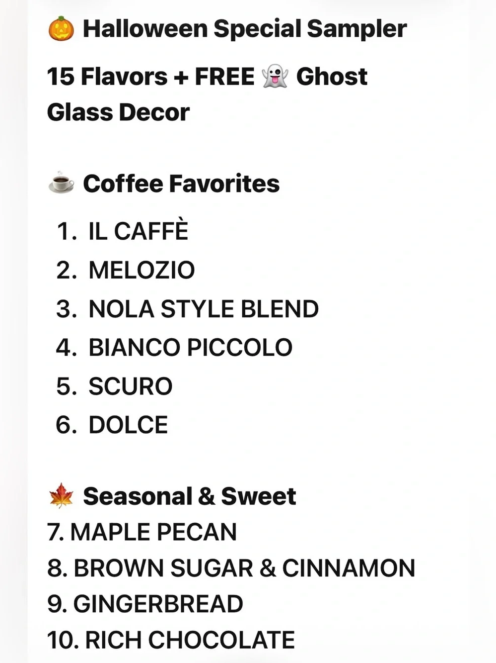 Nespresso VERTUO 15 flavors plus Free 🆓 ghost 👻 decor